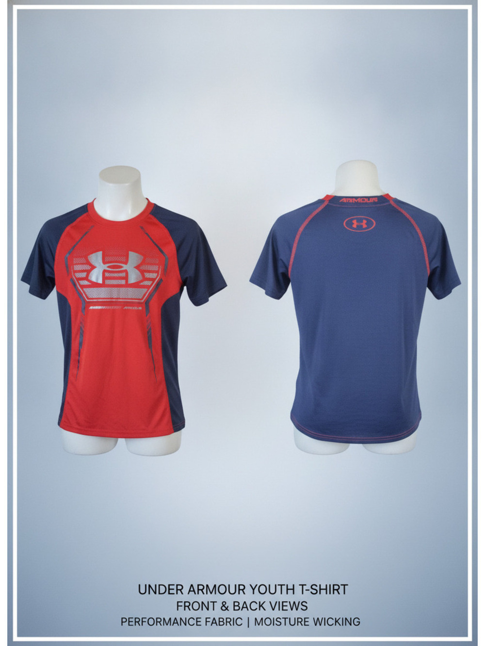 Under Armour Kid's Red and Multi Tshirt